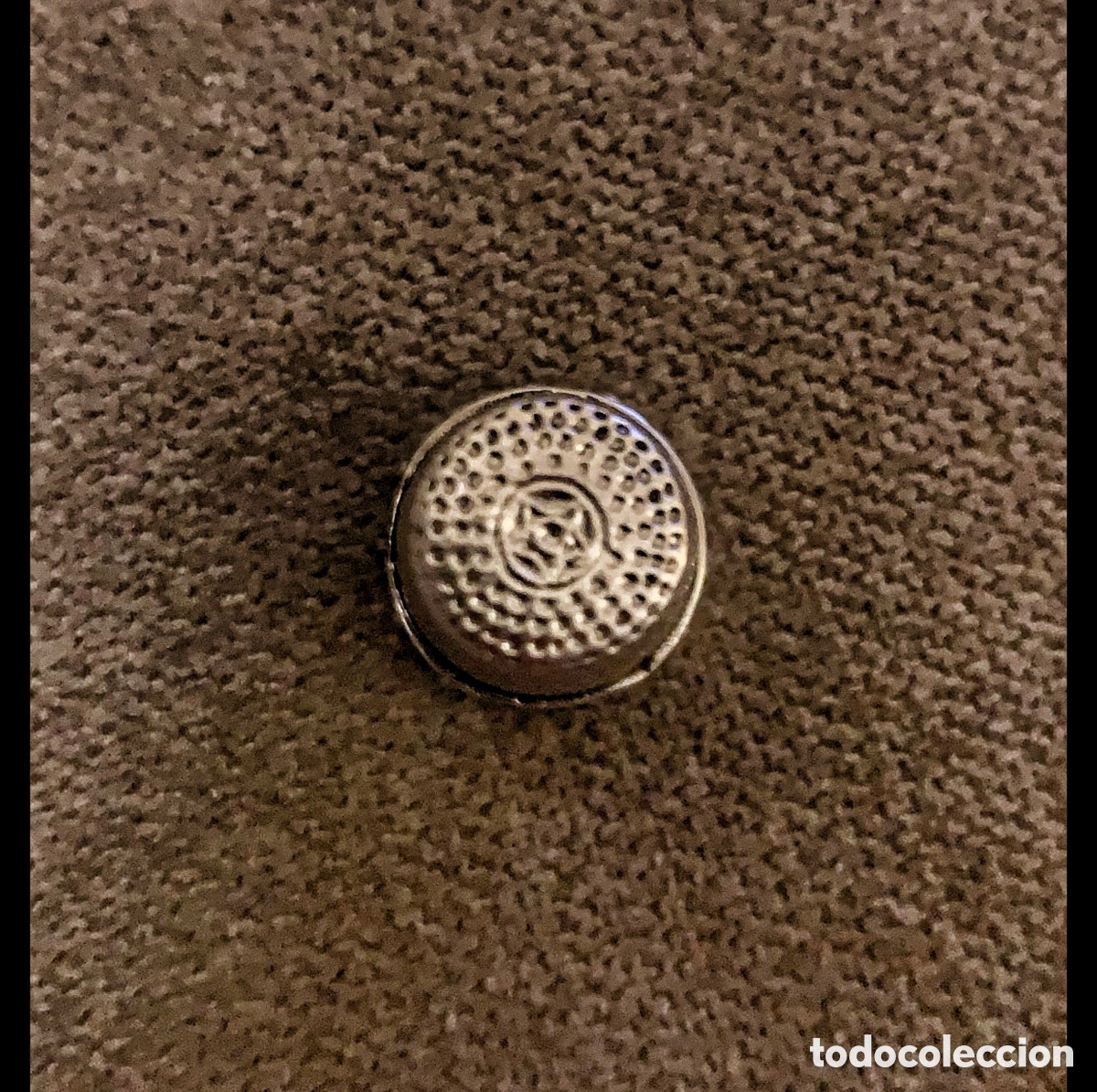Antig&uuml;edades: Dedal de plata , ingl&eacute;s, siglo XIX , impecable. - Foto 6
