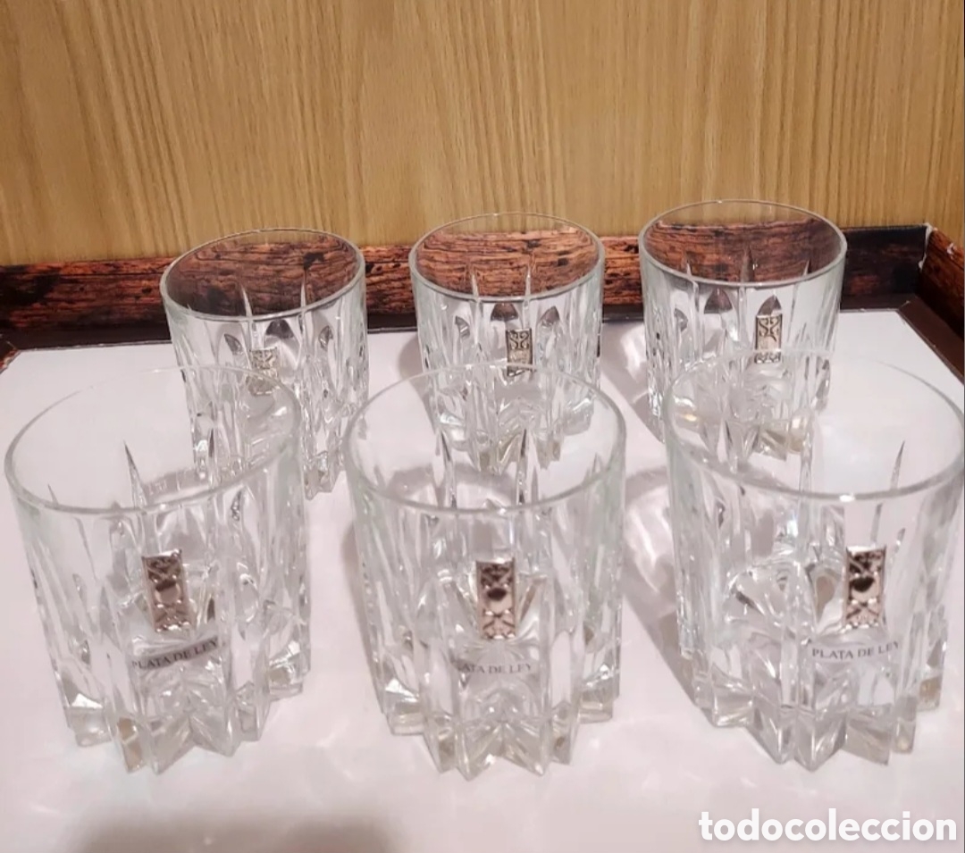 Antig&uuml;edades: Vaso de whisky con placa de plata - Foto 1