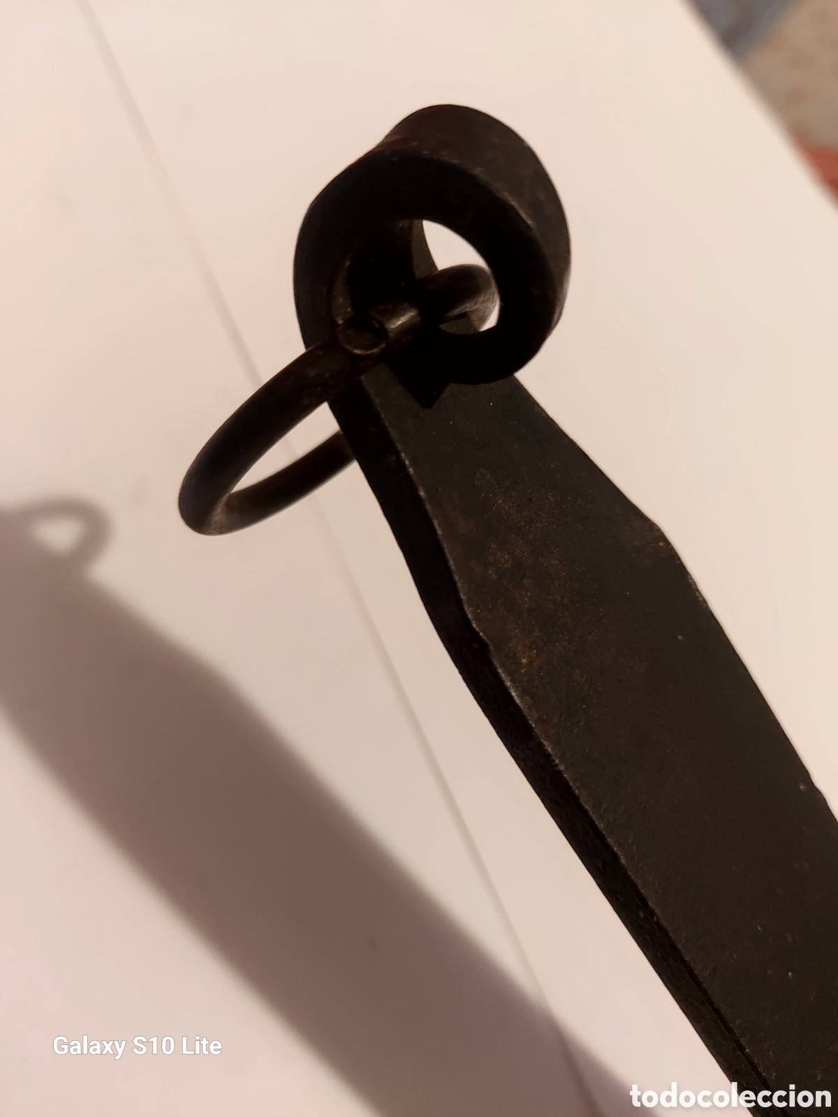 Antig&uuml;edades: Antigua sarten de cobre 28 cm - Foto 7