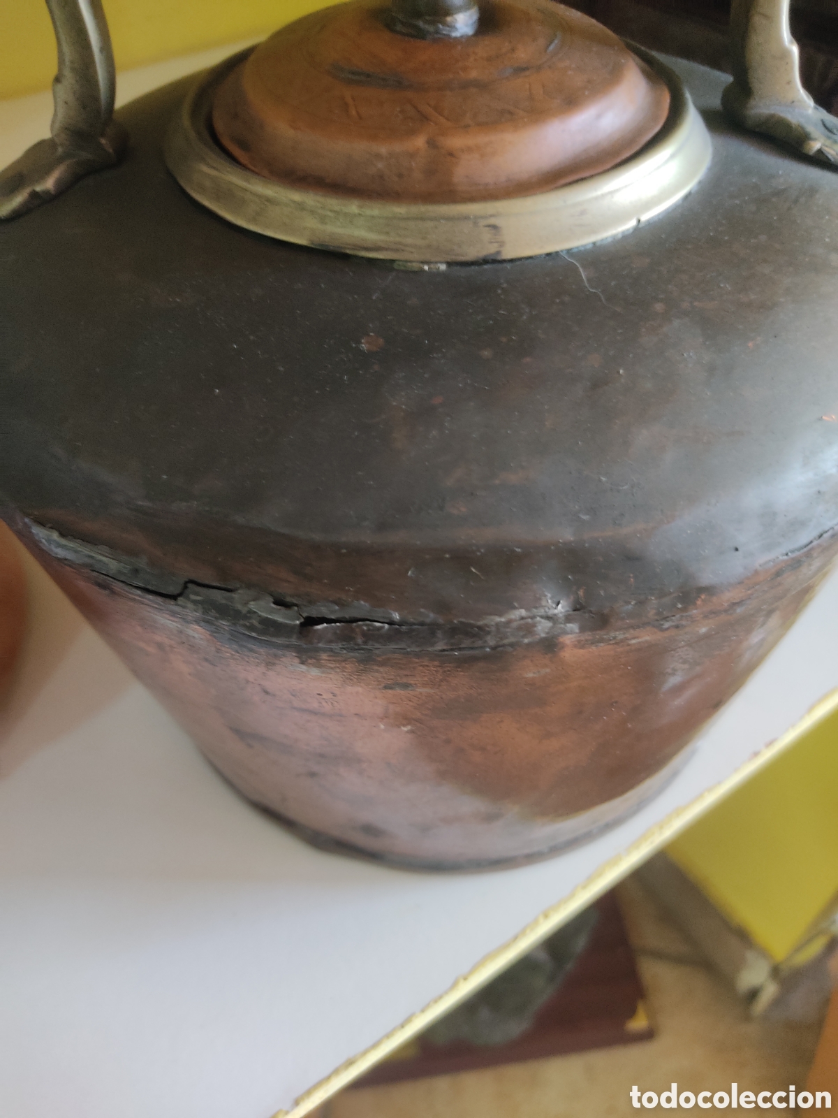 Antig&uuml;edades: Tetera antigua de gran tama&ntilde;o. - Foto 4