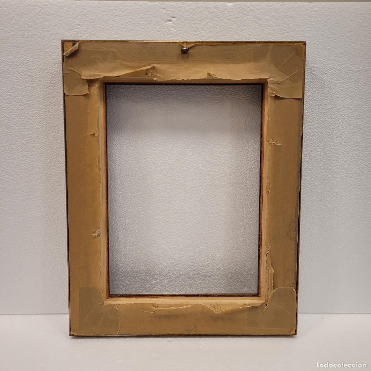 Antig&uuml;edades: Marco rectangular, madera tallada y dorada, 80s &ndash; Francia - Foto 10