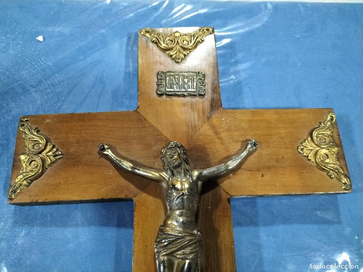 Antig&uuml;edades: CRUCIFIJO DE PARED VINTAGE - Foto 4