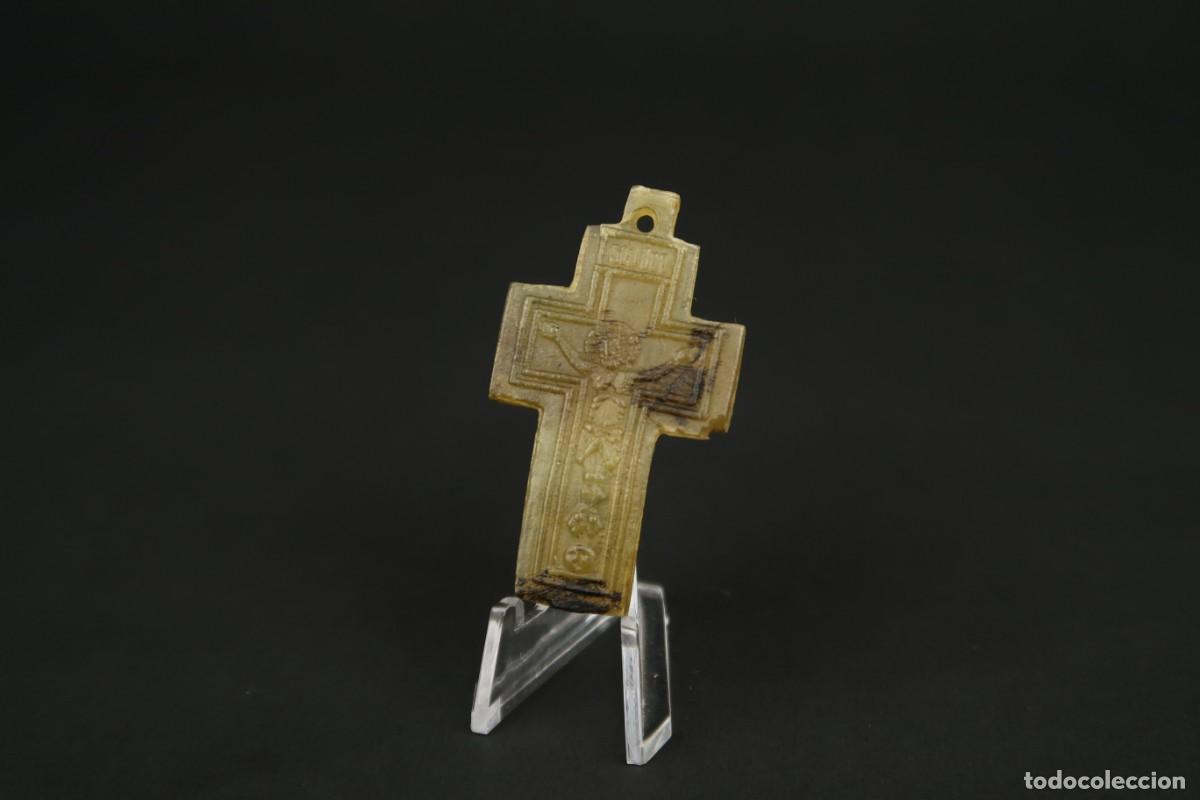 Antig&uuml;edades: Antiguo Crucifijo de Asta de Toro - Foto 2