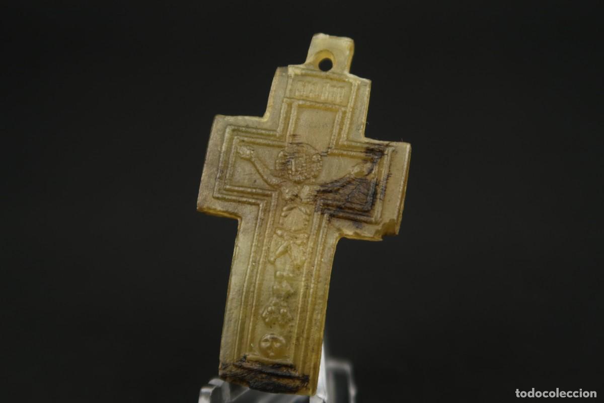 Antig&uuml;edades: Antiguo Crucifijo de Asta de Toro - Foto 4
