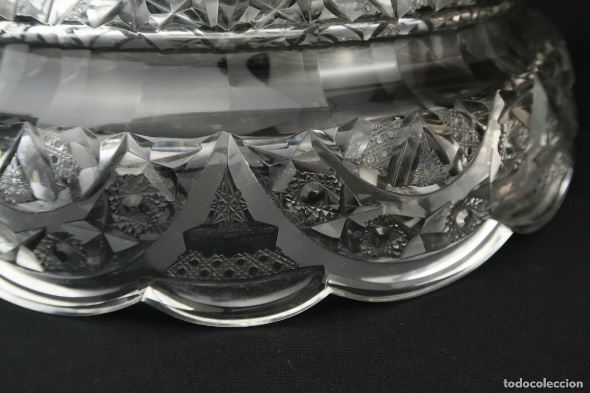 Antig&uuml;edades: Antiguo Centro de Mesa de Plata y Cristal Tallado - Foto 23