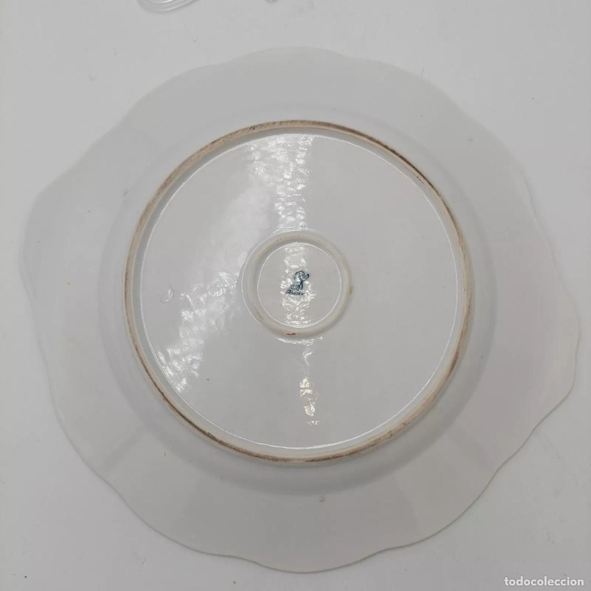 Antig&uuml;edades: Plato de porcelana Dresden - Foto 5