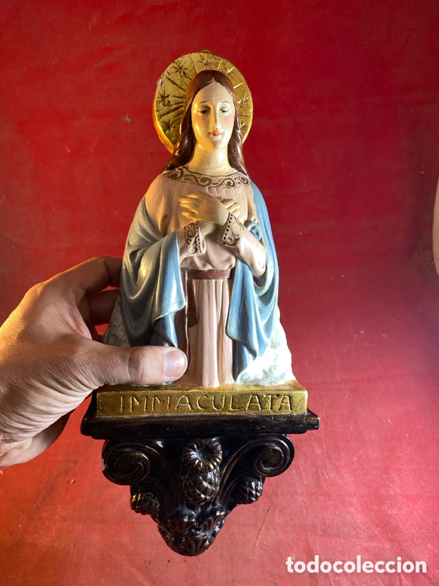 Antig&uuml;edades: Virgen INMACULATA madera - Foto 2