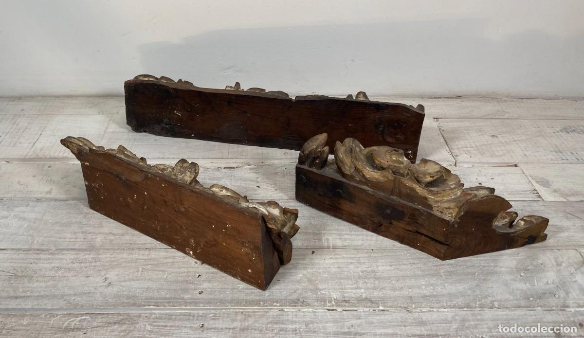 Antig&uuml;edades: Fragmentos Barroco en madera tallada y policromada - Foto 2