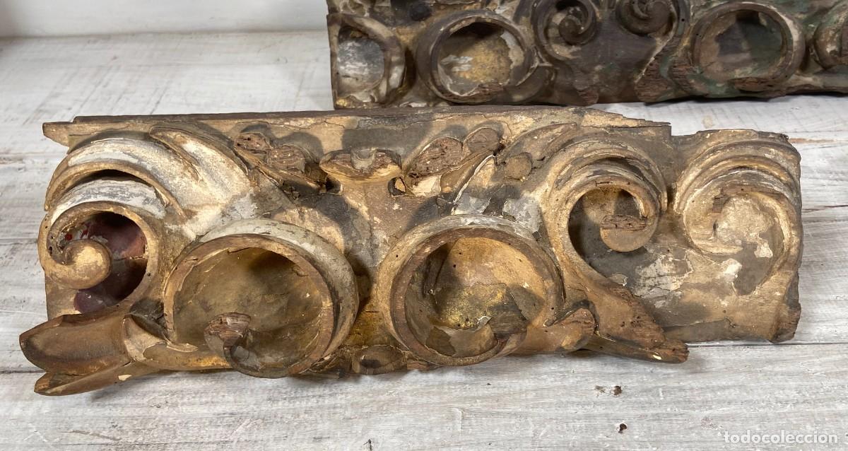 Antig&uuml;edades: Fragmentos Barroco en madera tallada y policromada - Foto 4