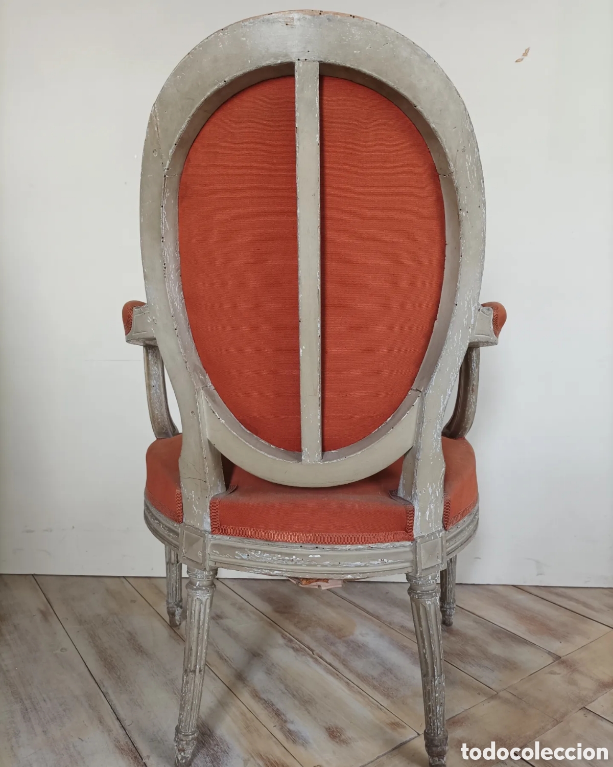 Antig&uuml;edades: Sill&oacute;n de &eacute;poca.Siglo XVIII.Francia - Foto 4