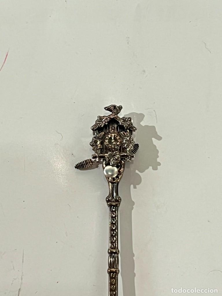Antig&uuml;edades: Cuchara plateada reloj de cuco - Foto 3