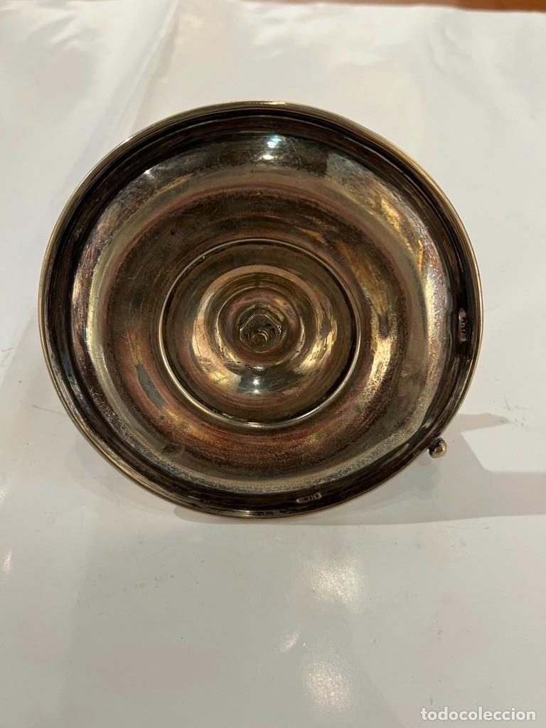 Antig&uuml;edades: Candelabro plateado con mariposa - Foto 6