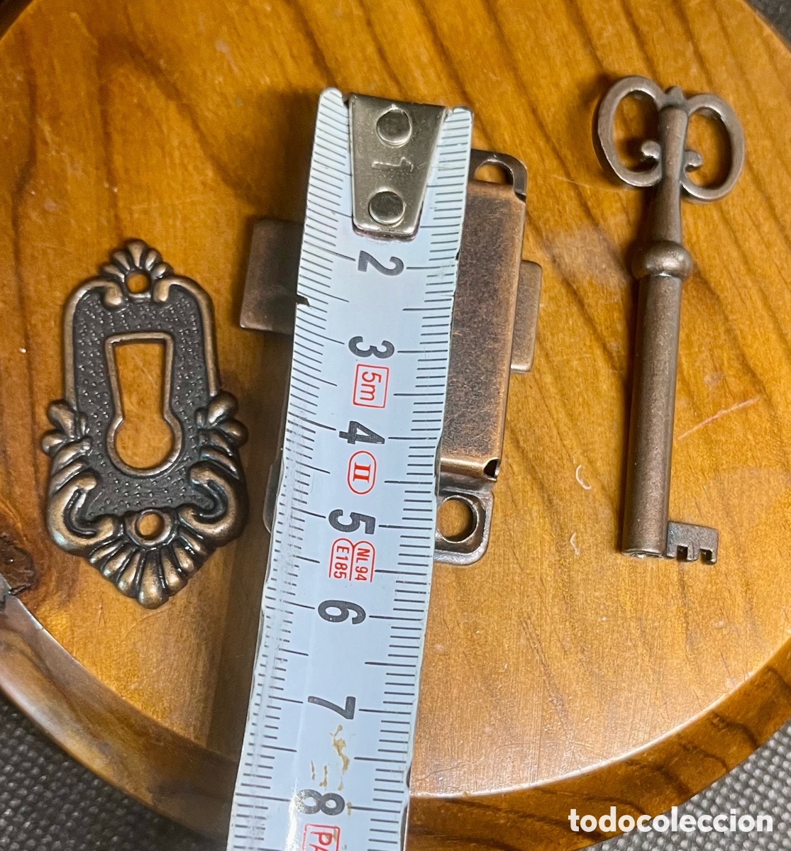 Antig&uuml;edades: ANTIGUA CERRADURA CON LLAVE - Foto 4
