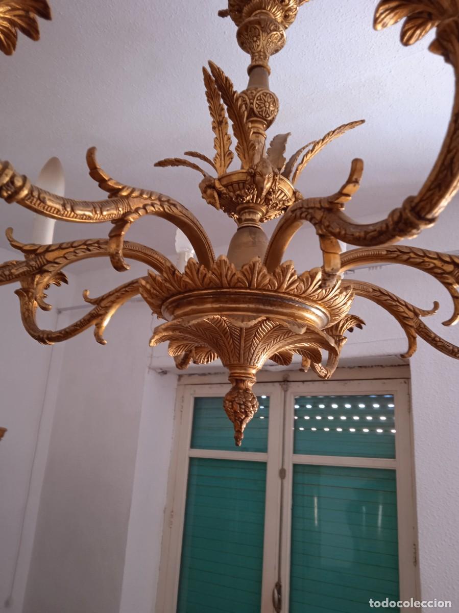 Antig&uuml;edades: Preciosa lampara de bronce con cabezas de cordero - Foto 1