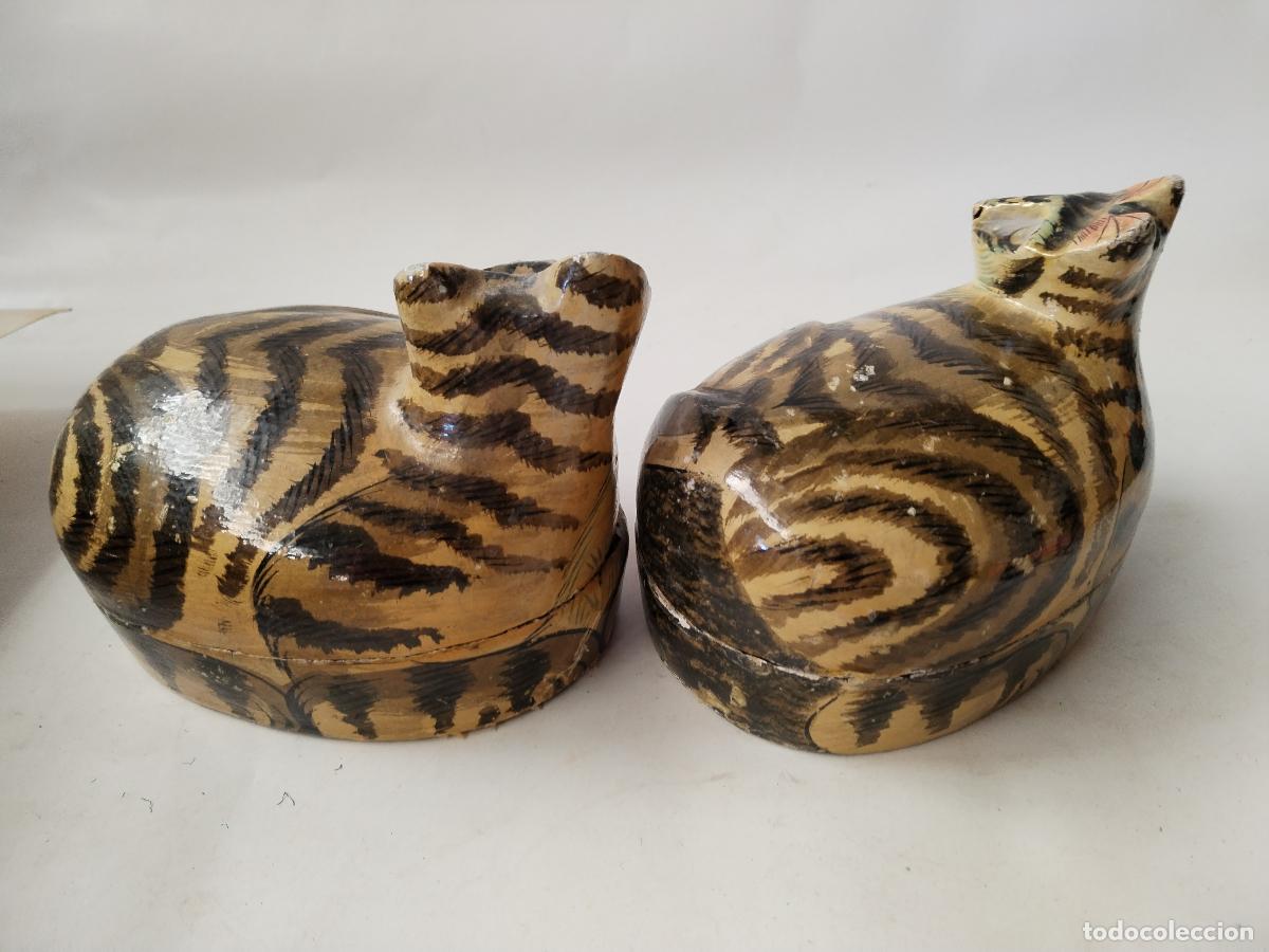 Antig&uuml;edades: 2 cajas de gato - c126 - Foto 3