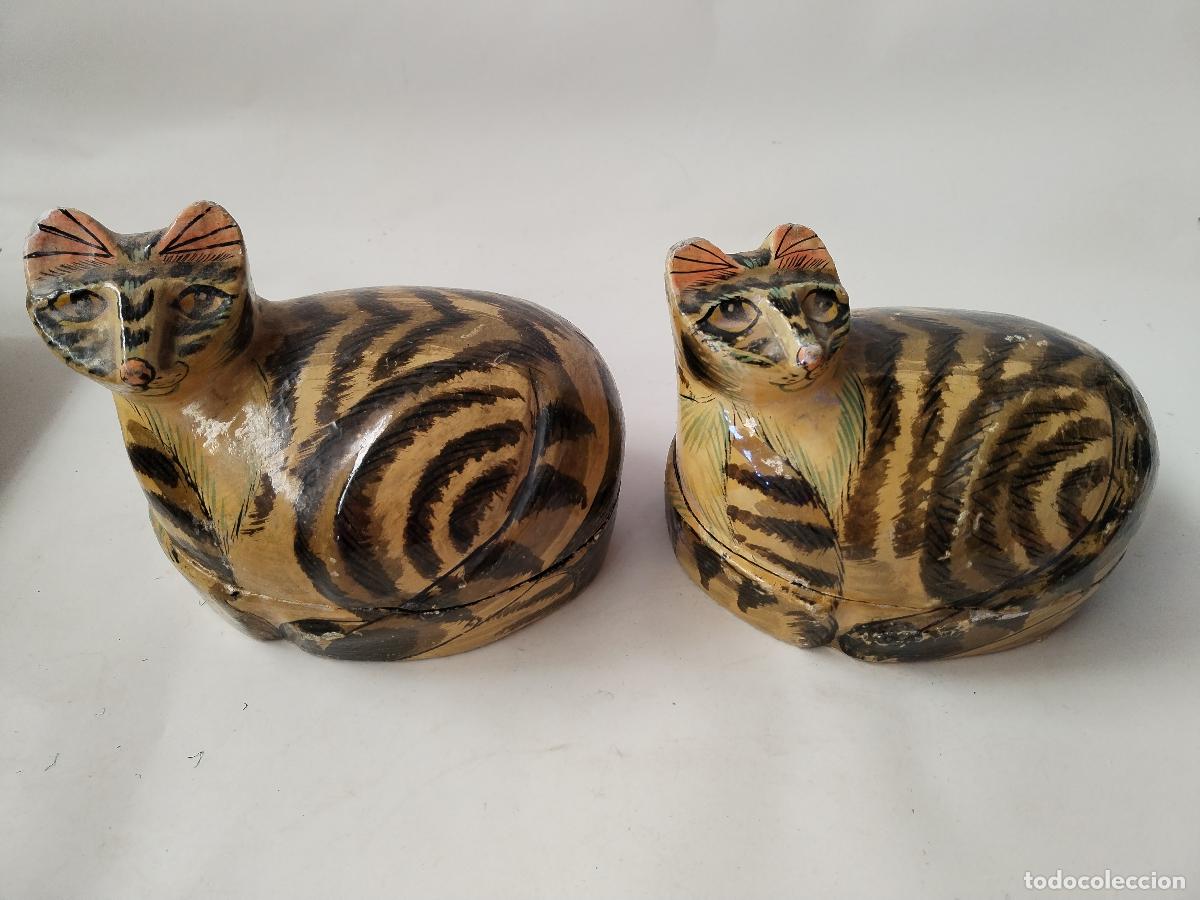 Antig&uuml;edades: 2 cajas de gato - c126 - Foto 1