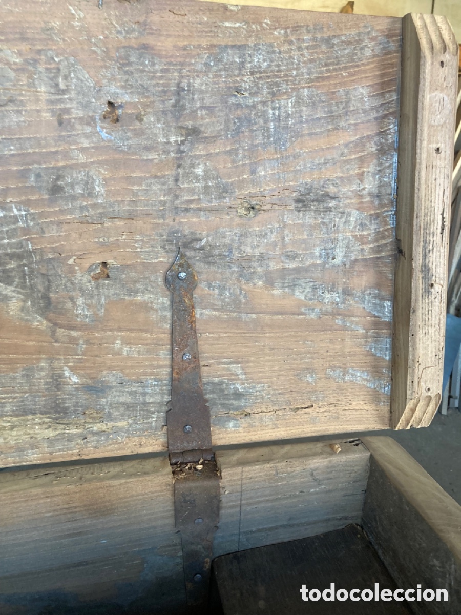 Antig&uuml;edades: Arca tallada g&oacute;tica madera - Foto 11