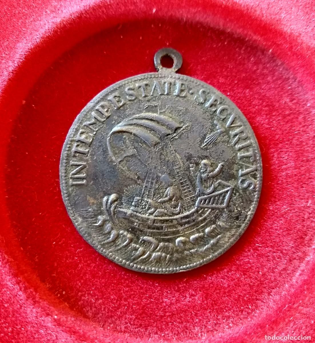 Antig&uuml;edades: MEDALLA DE BRONCE SAN JORGE - Foto 2