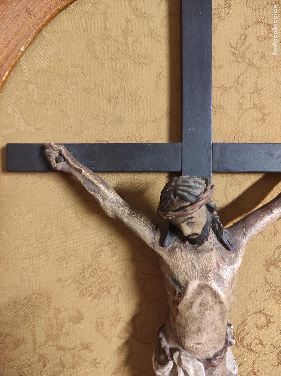 Antig&uuml;edades: CRISTO DE MADERA CON MARCO - Foto 6