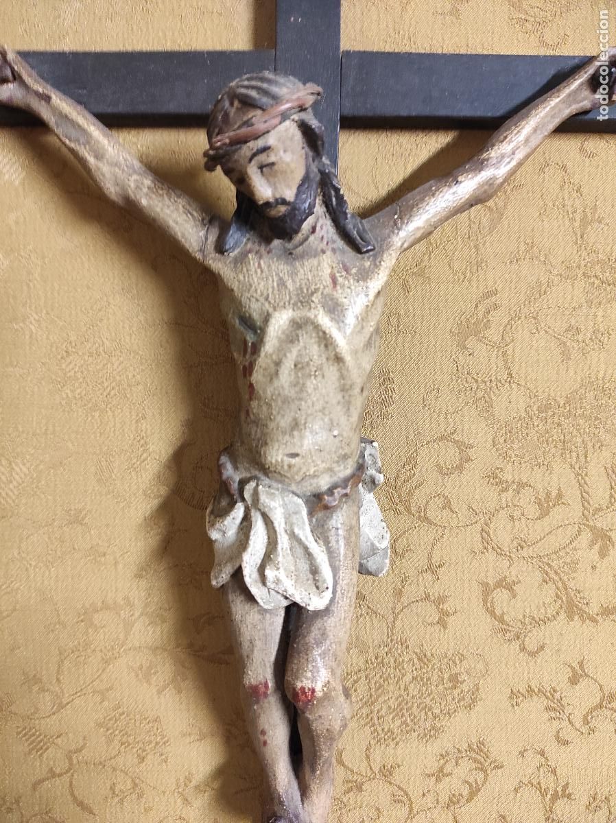 Antig&uuml;edades: CRISTO DE MADERA CON MARCO - Foto 7