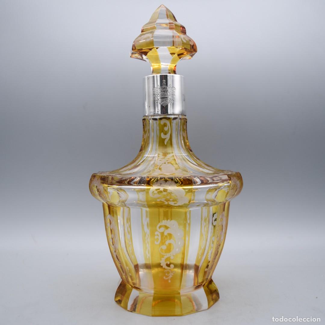 Antig&uuml;edades: Botella / licorera con gollete de plata - Foto 2