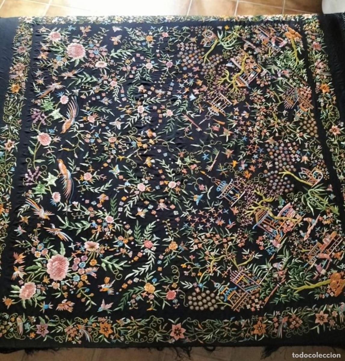 Antig&uuml;edades: Mant&oacute;n Manila canton&eacute;s - Foto 1
