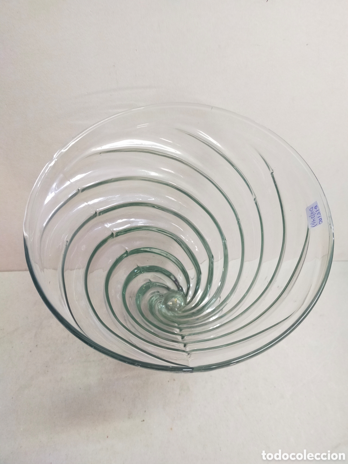Antig&uuml;edades: JARRON DE CRISTAL CON FORMA DE ESPIRAL. - Foto 3