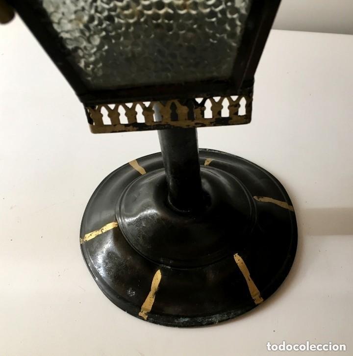 Antig&uuml;edades: FAROL ANTIGUO DE PROCESI&Oacute;N EN HOJALATA - Foto 4
