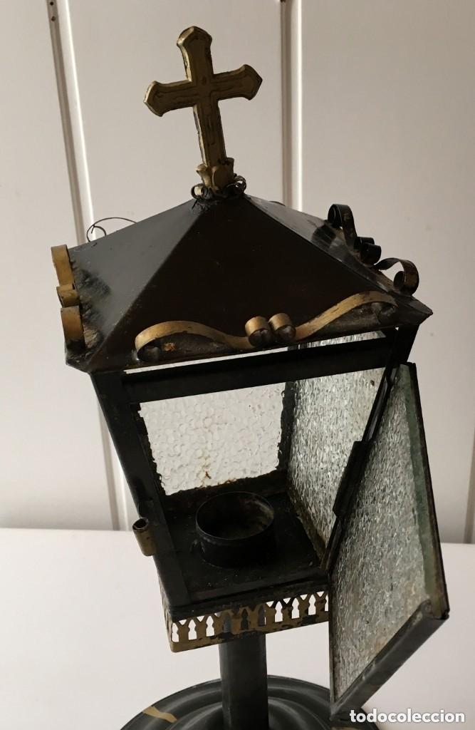 Antig&uuml;edades: FAROL ANTIGUO DE PROCESI&Oacute;N EN HOJALATA - Foto 5