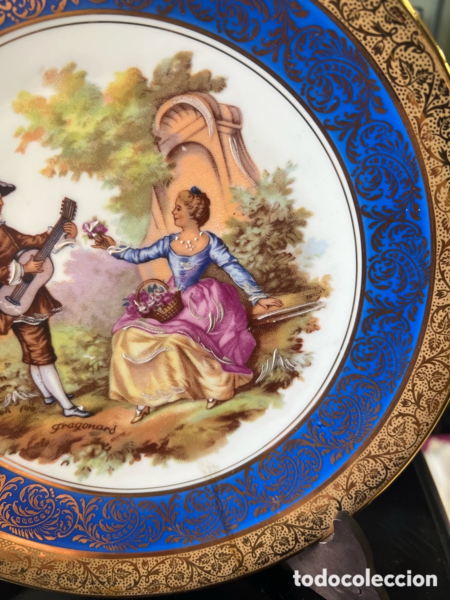 Antig&uuml;edades: Bonito plato Limoges - Foto 3