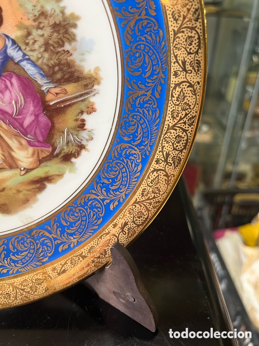 Antig&uuml;edades: Bonito plato Limoges - Foto 4