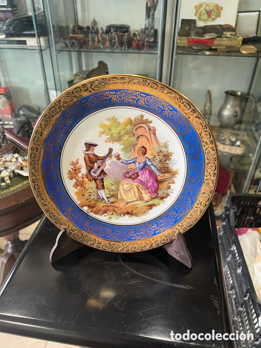 Antig&uuml;edades: Bonito plato Limoges - Foto 1