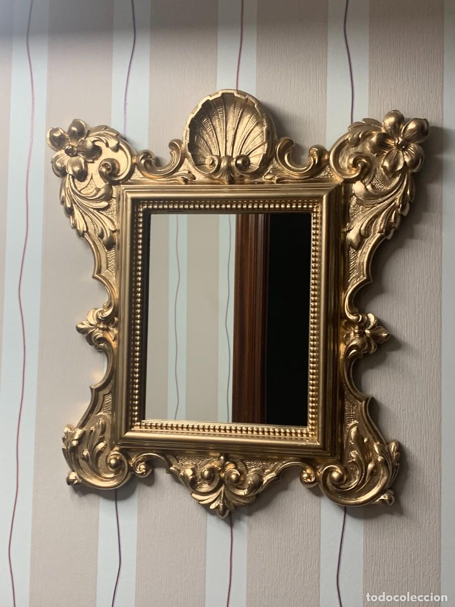 Antig&uuml;edades: ESPEJO; ANTIGUO ESPEJO PREMIUN DE ESTILO ROCOCO - Foto 1