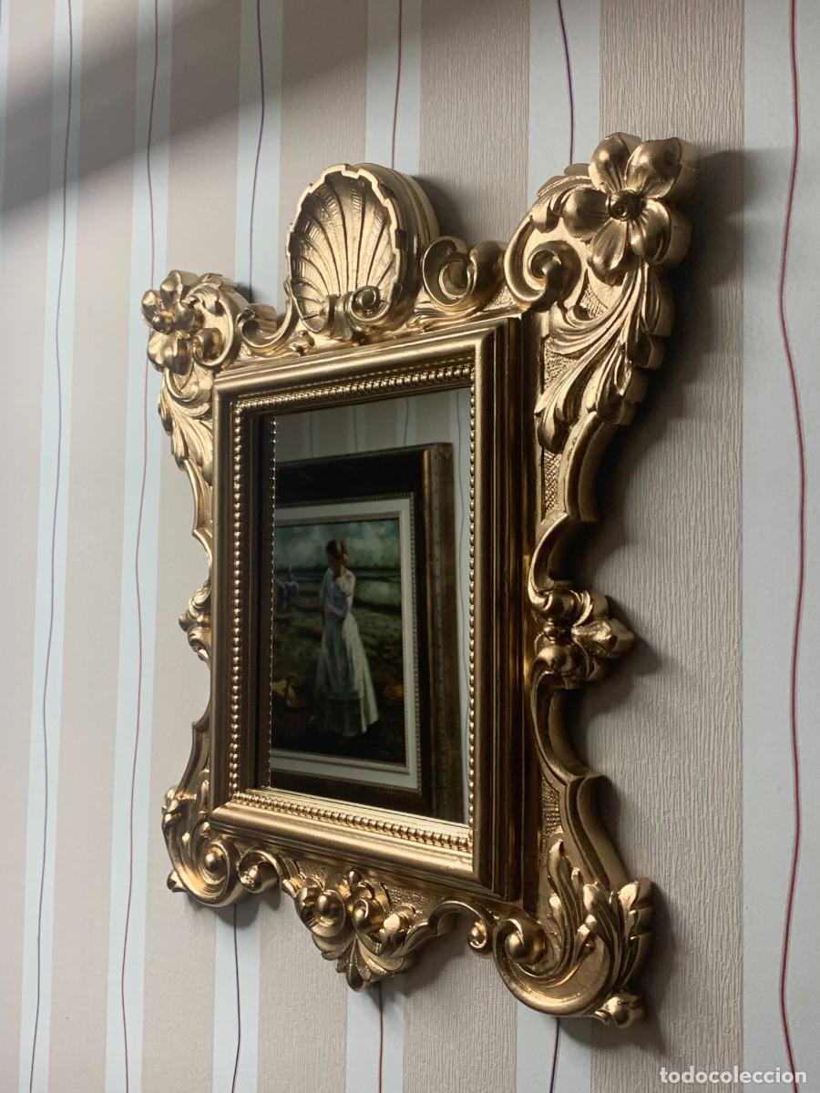 Antig&uuml;edades: ESPEJO; ANTIGUO ESPEJO PREMIUN DE ESTILO ROCOCO - Foto 2