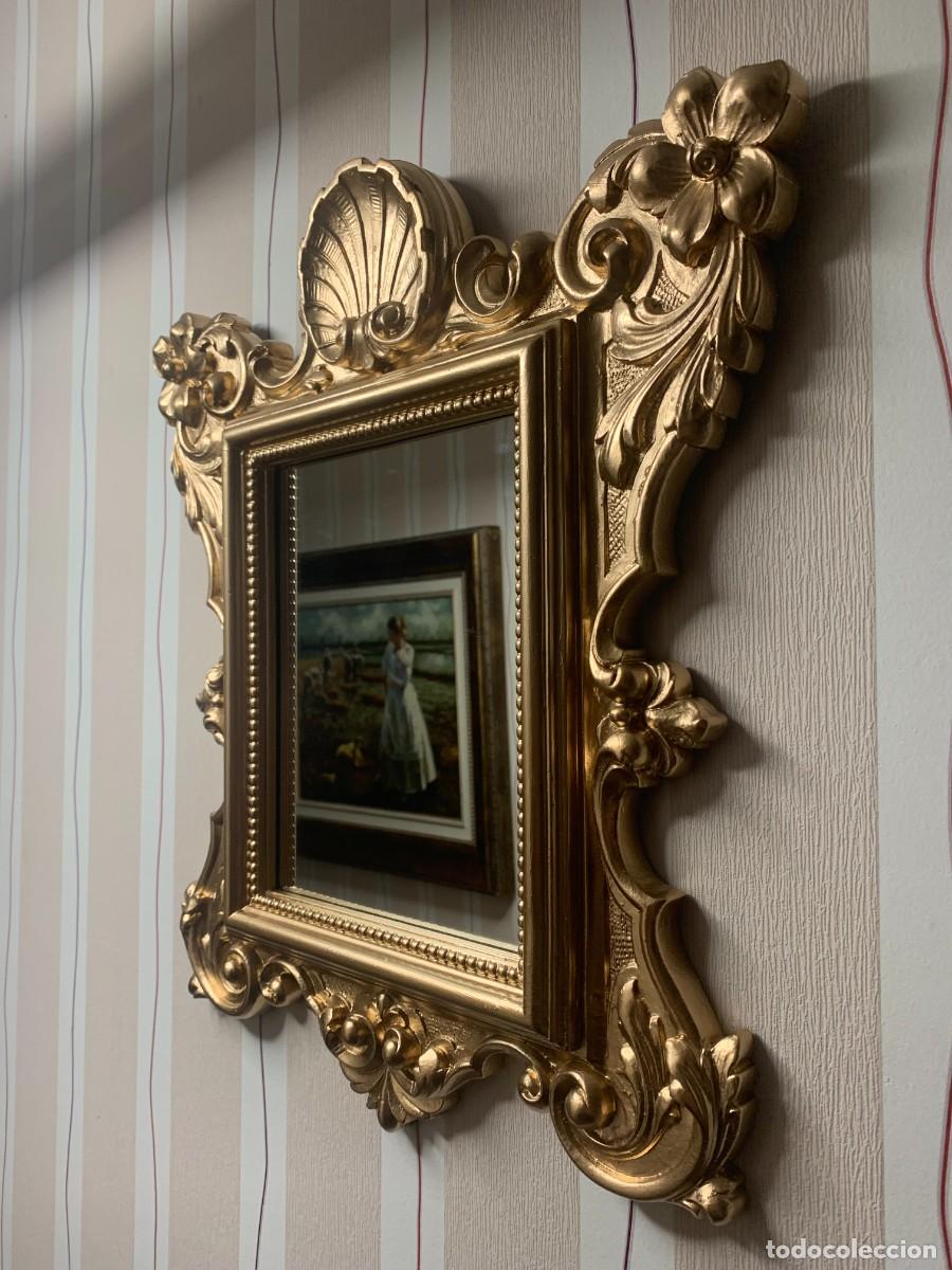 Antig&uuml;edades: ESPEJO; ANTIGUO ESPEJO PREMIUN DE ESTILO ROCOCO - Foto 3