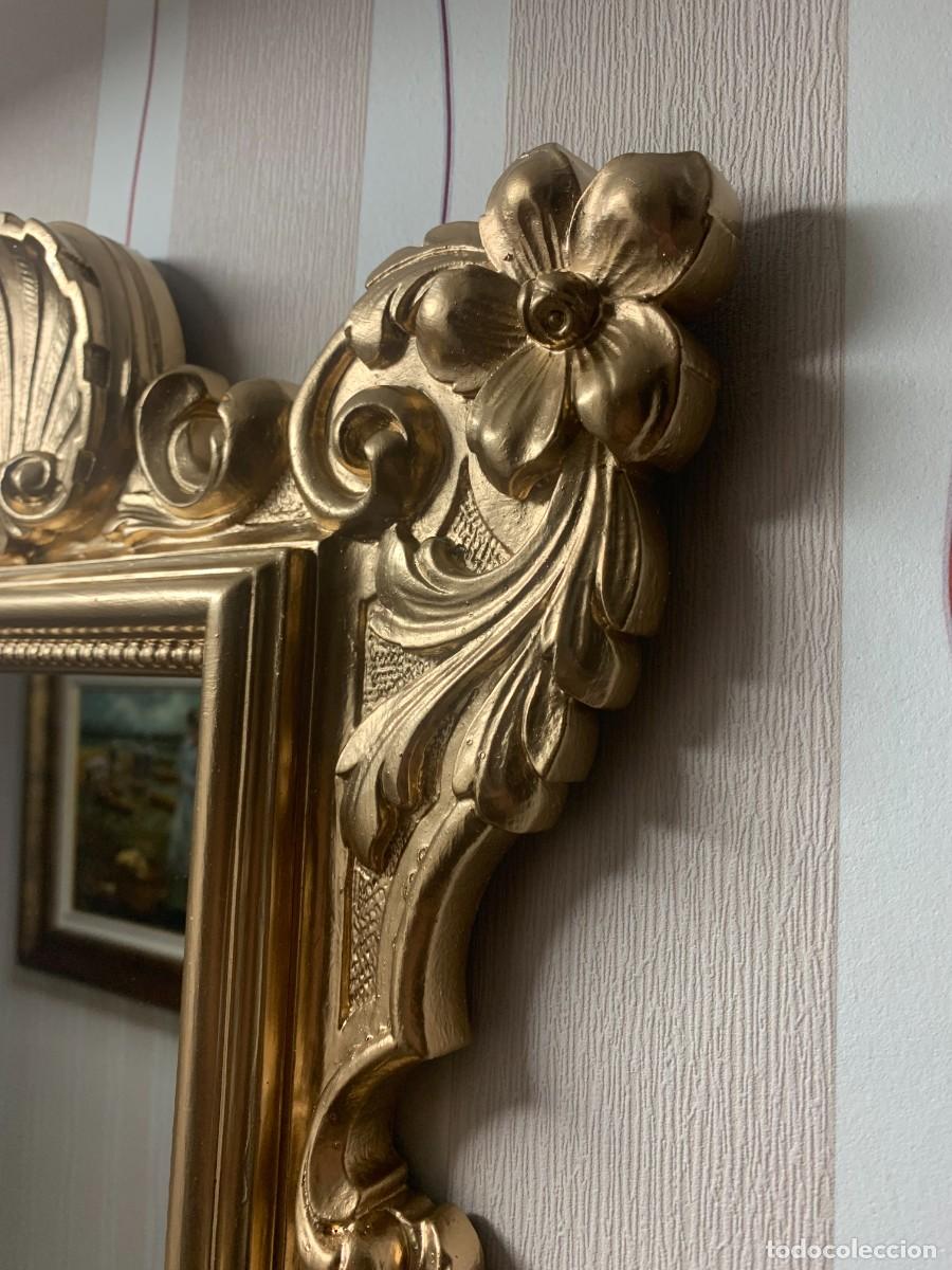 Antig&uuml;edades: ESPEJO; ANTIGUO ESPEJO PREMIUN DE ESTILO ROCOCO - Foto 4