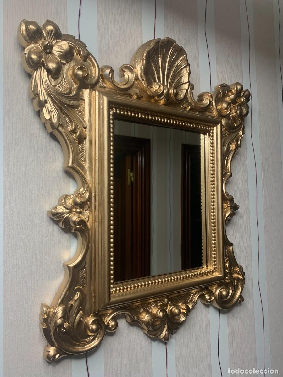Antig&uuml;edades: ESPEJO; ANTIGUO ESPEJO PREMIUN DE ESTILO ROCOCO - Foto 6