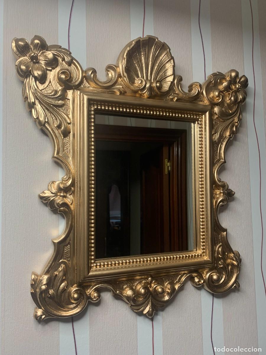 Antig&uuml;edades: ESPEJO; ANTIGUO ESPEJO PREMIUN DE ESTILO ROCOCO - Foto 7