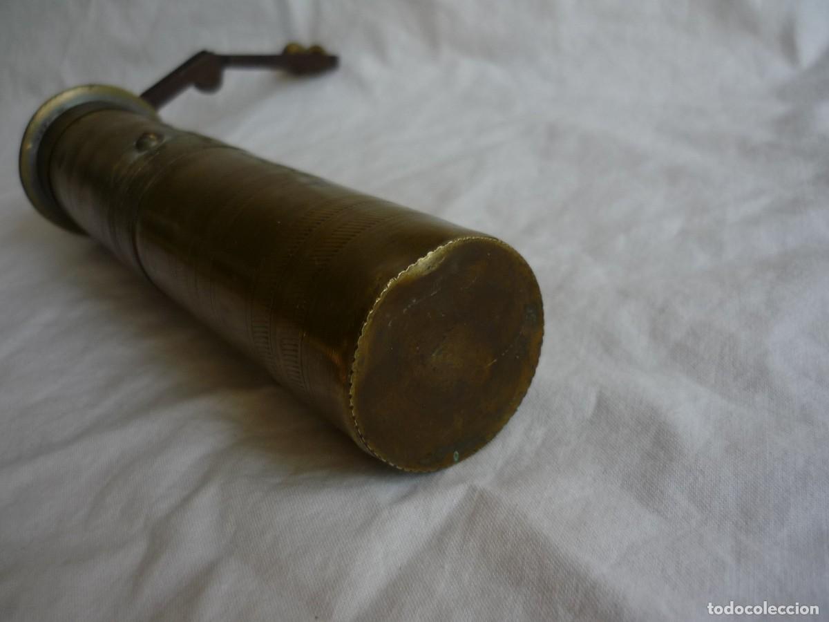 Antig&uuml;edades: Antiguo molinillo de pimienta en bronce e hierro, funcionando, Turquia - Foto 12