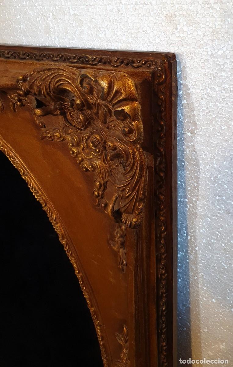 Antig&uuml;edades: Antiguo marco de madera en pan de oro - Foto 6