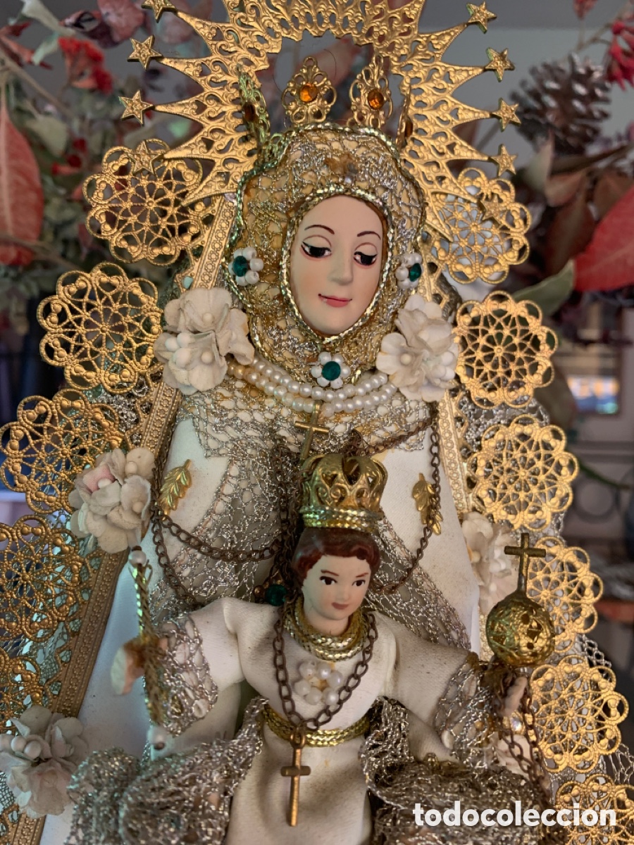 Antig&uuml;edades: Virgen del Rocio, completa, buen estado - Foto 2