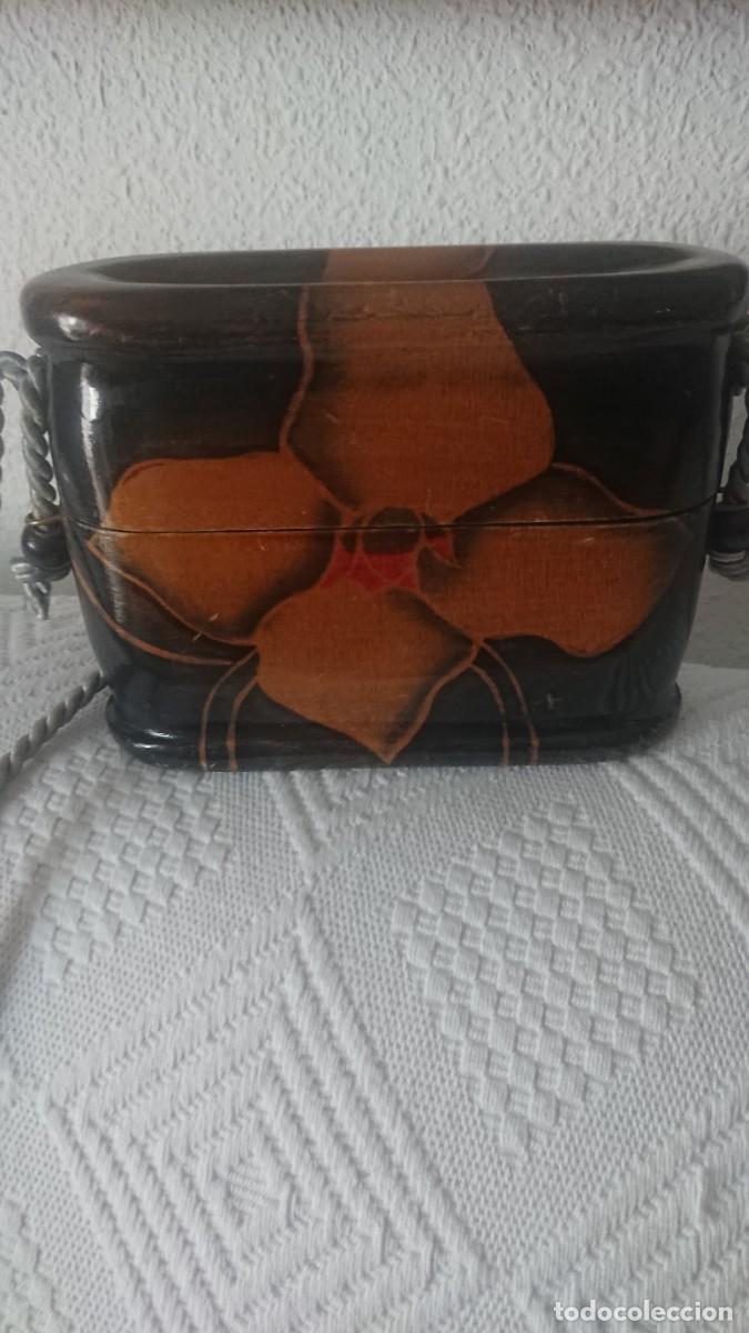 Antig&uuml;edades: Bolso de madera estilo Rafael S&aacute;nchez - Foto 6