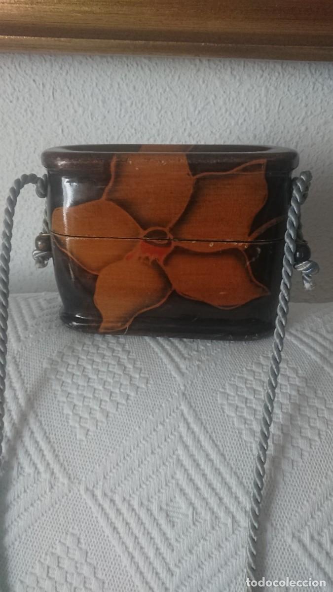 Antig&uuml;edades: Bolso de madera estilo Rafael S&aacute;nchez - Foto 9