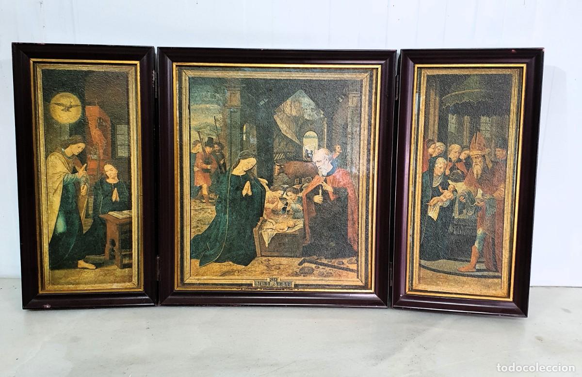 Antig&uuml;edades: -Antiguo tr&iacute;ptico religioso - Foto 1