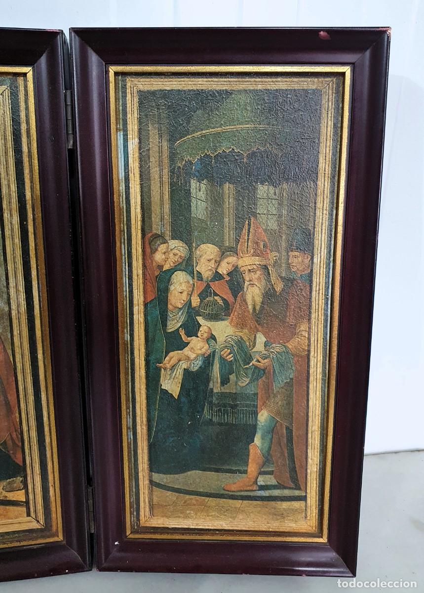 Antig&uuml;edades: -Antiguo tr&iacute;ptico religioso - Foto 4