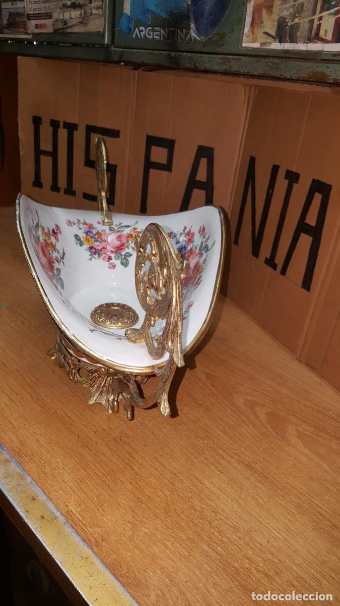 Antig&uuml;edades: ANTIGUO CENTRO DE MESA DE PORCELANA - Foto 4