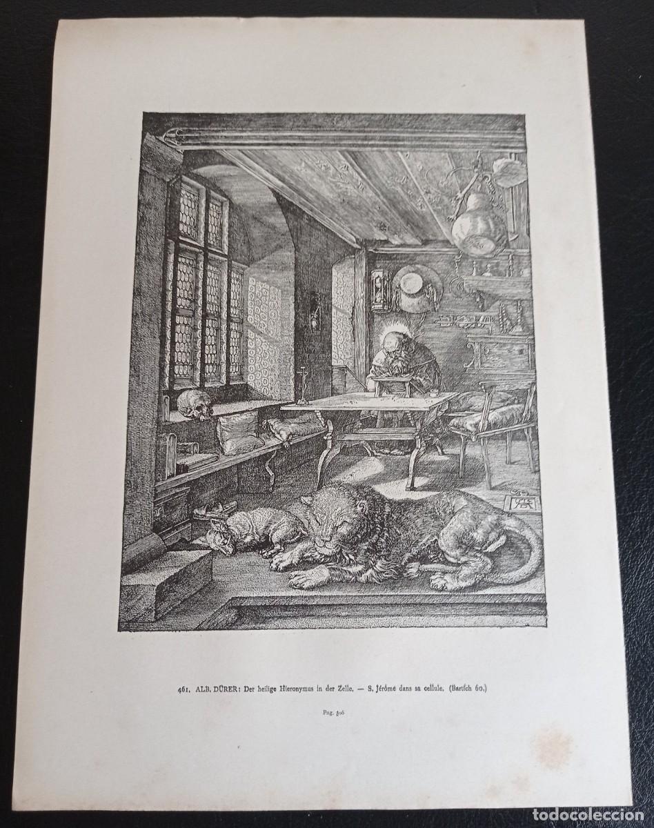 Antig&uuml;edades: SAN JER&Oacute;NIMO EN SU CELDA - ALBR . DURER - Foto 2