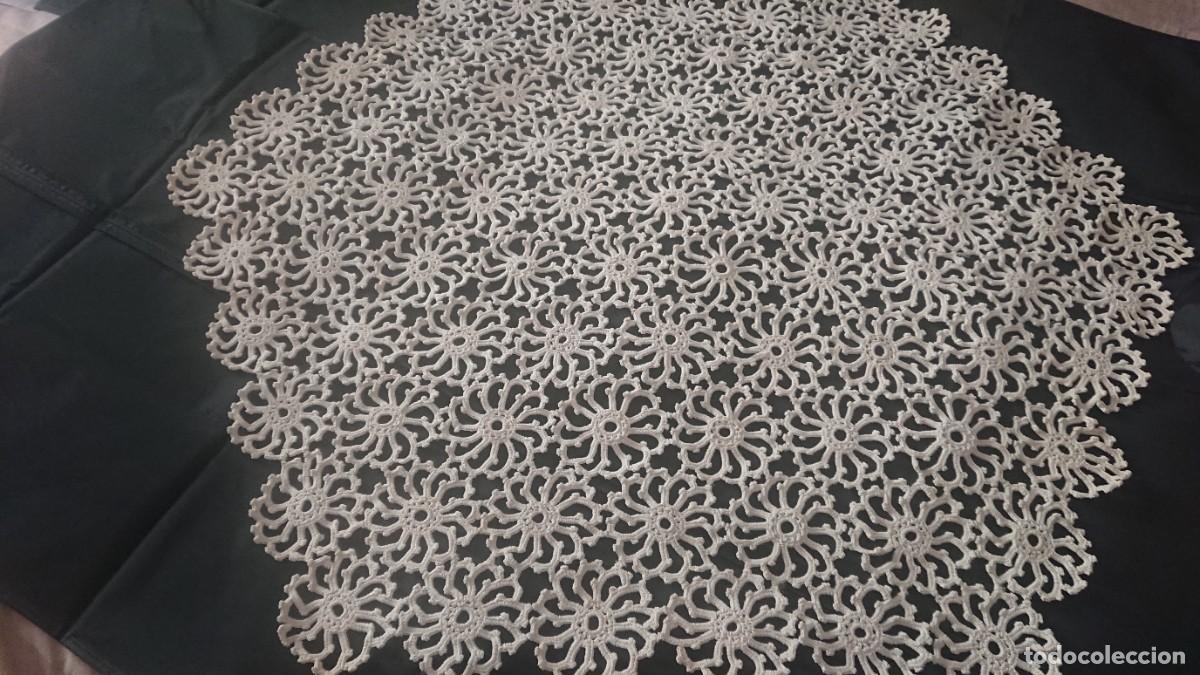 Antig&uuml;edades: Tapete grande, hecho a mano, algod&oacute;n, beige, hexagonal - Foto 1
