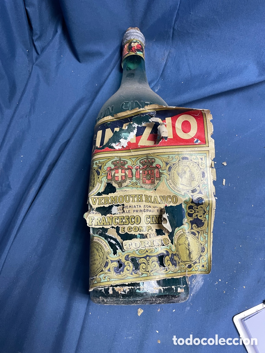 Antig&uuml;edades: GRAN BOTELLA CINZANO - Foto 3