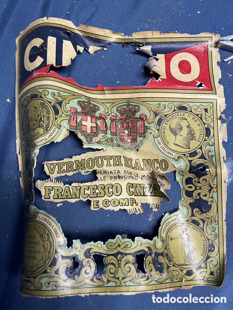 Antig&uuml;edades: GRAN BOTELLA CINZANO - Foto 4